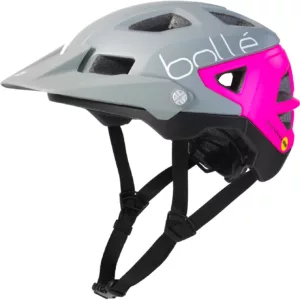 Helm Bolle Trackdown MIPS grey/neon pink